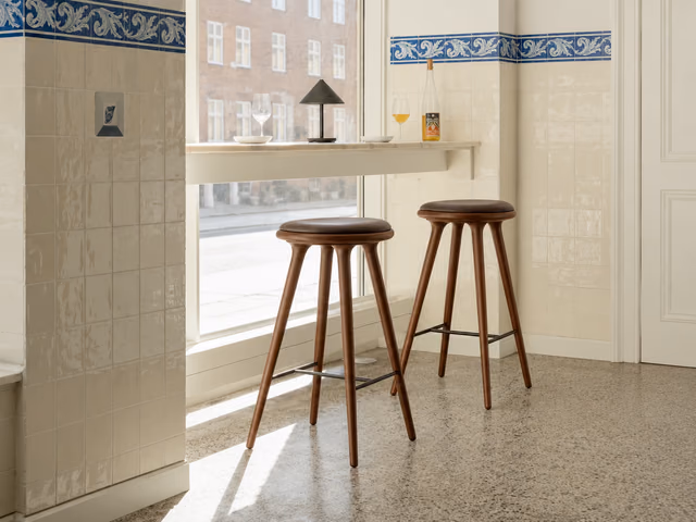 High Stool — Brown Beech, 69 cm by Mater