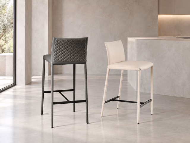 Norma Couture Stool by Cattelan Italia