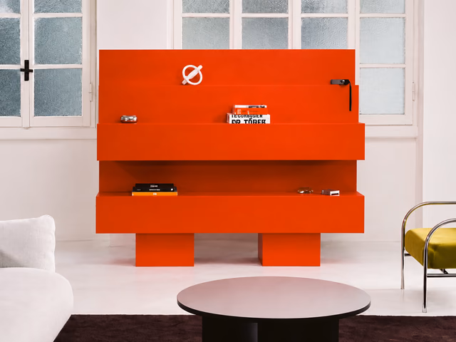Red Bookcase by Cappellini
