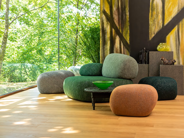 Pebble Rubble Ottoman by Moroso