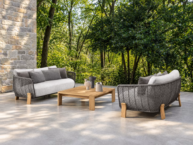 Argo//Wood 3 Seater Sofa by Talenti