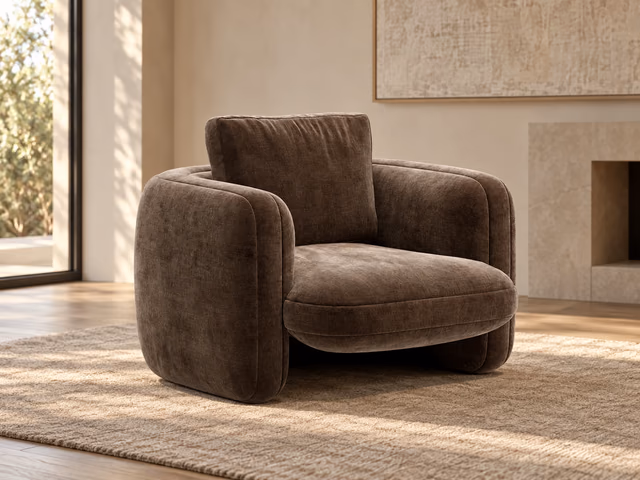 Overlap Accent Chair by Caracole