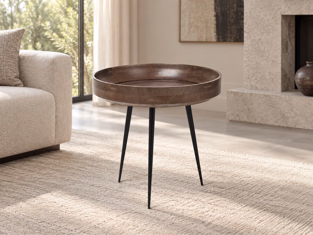 Bowl Table — Sirka Grey, S by Mater