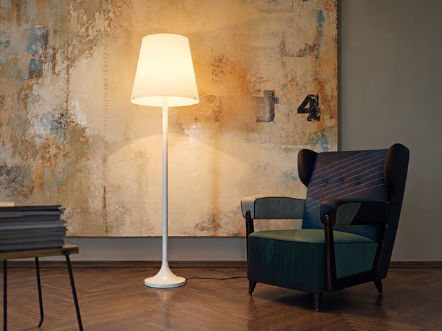 Lumen Floor Lamp by Fontana Arte