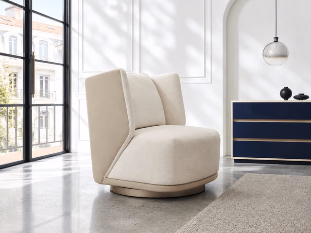 Seville Swivel Chair by Caracole