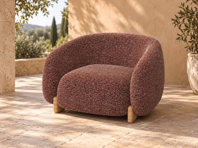 Milos Upholstered Lounge Chair by Vondom