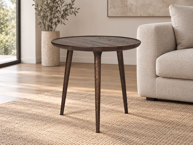 Accent Table — Sirka Grey Stain Lacquered Oak, L by Mater