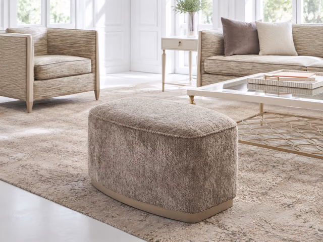 Small Wonder Ottoman by Caracole