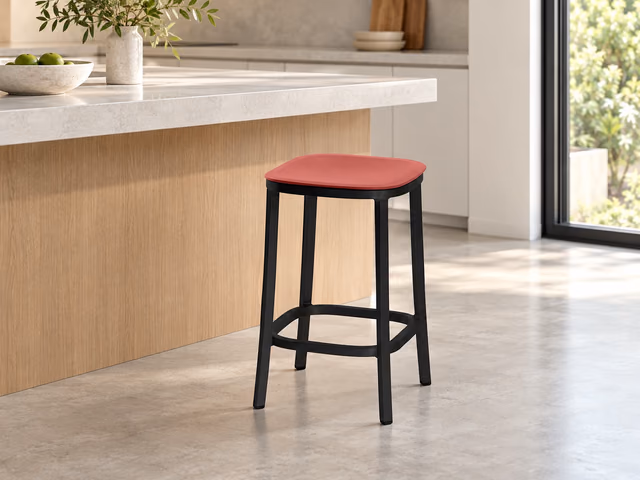 1 Inch Stool, Recycled Plastic Seat by Emeco