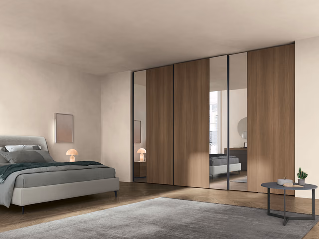 Strip Sliding-Door Wardrobe by Tomasella