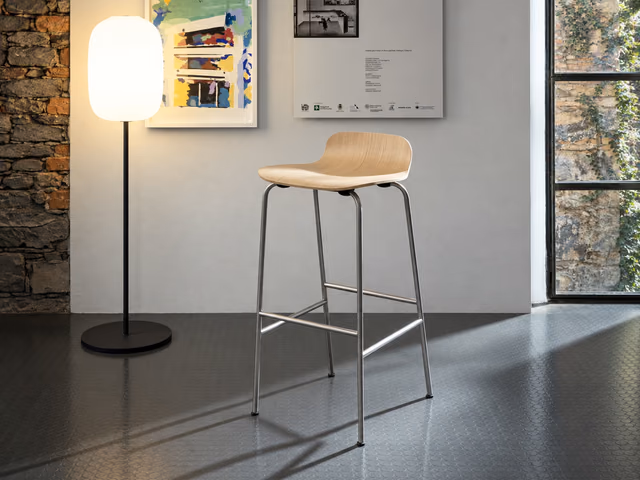 Tate Wood Stool by Cappellini