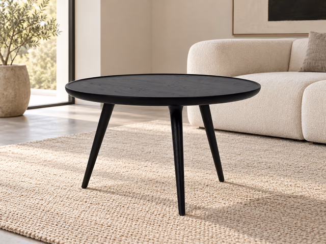 Accent Table — Black Stain Lacquered Oak, XL by Mater