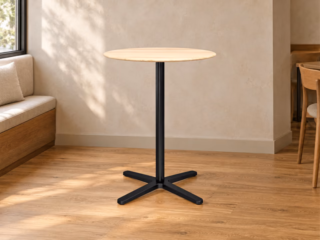 2 Inch X Base Counter Table, Round by Emeco