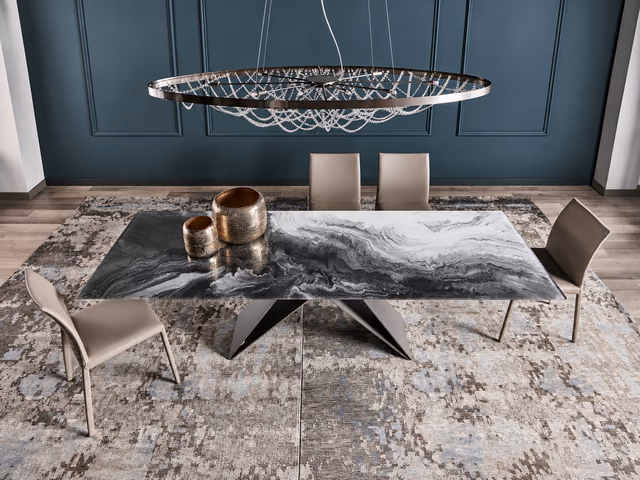 Premier Crystalart Dining Table by Cattelan Italia