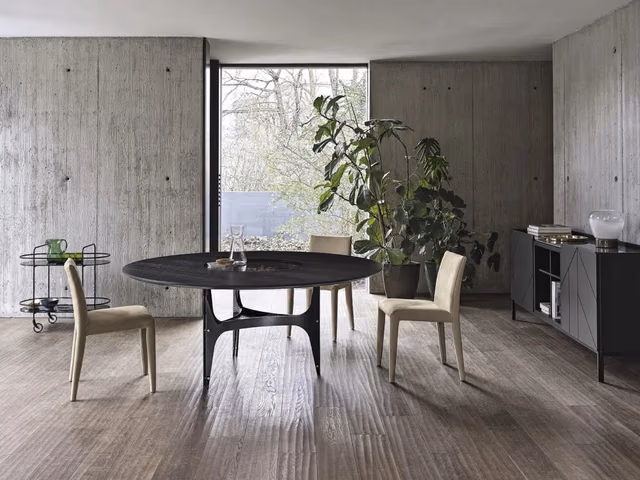 Universe Round Dining Table by Bontempi