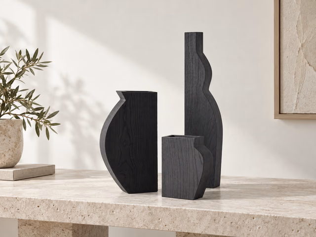 Pacay Piccolo Wood Vase by Kose