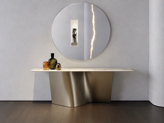 Esse Console Glass Top by Reflex