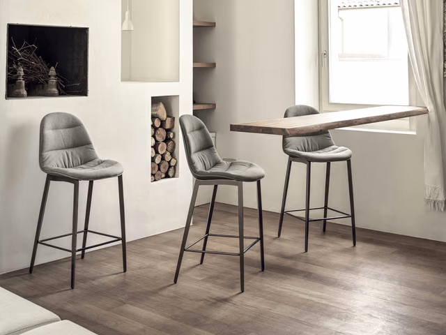 Mood Lined Chairs and Bar Stools by Bontempi