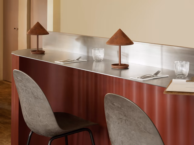 Terra Portable Lamp — Coffee Waste Rust Red by Mater