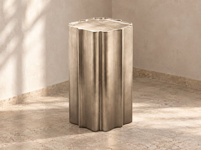 Gold Is Up Side Table by Caracole