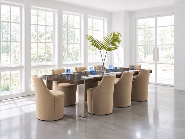 Barrel Roll Dining Chair by Caracole