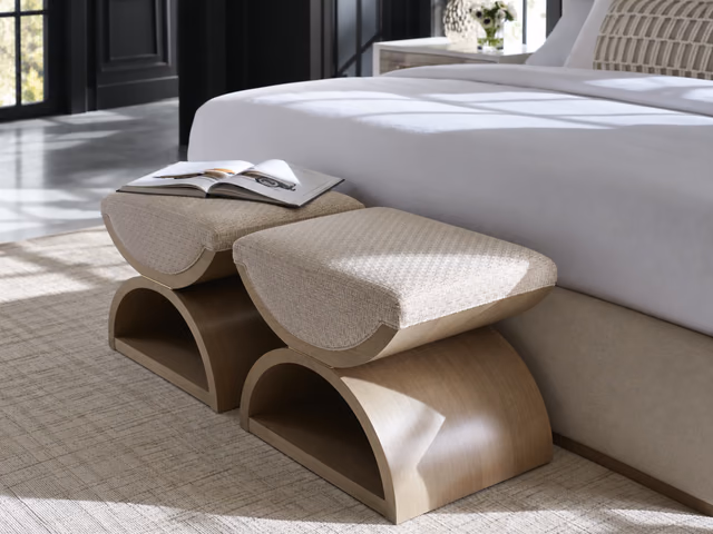 Open Enrollment Ottoman by Caracole