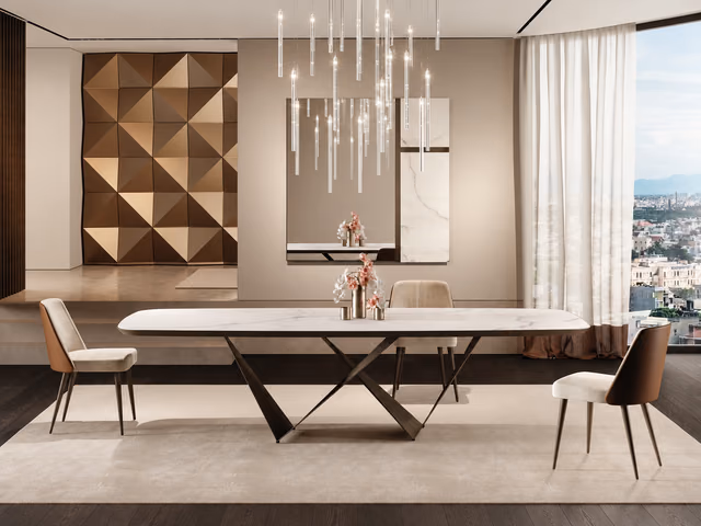 Prisma 72 Steel Dining Table by Reflex