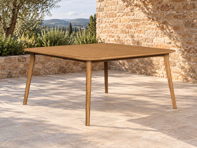 Moon//Teak 150 × 150 Dining Table by Talenti