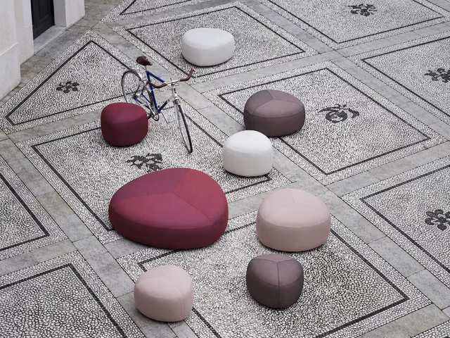 Kipu ED05 Large Outdoor Ottoman by LaPalma