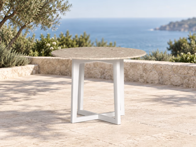 Ever//Alu Dining Table H65 by Talenti