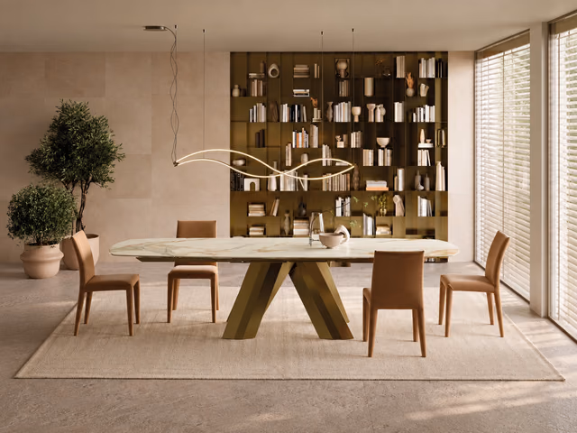 Menhir Dining Table by Bontempi