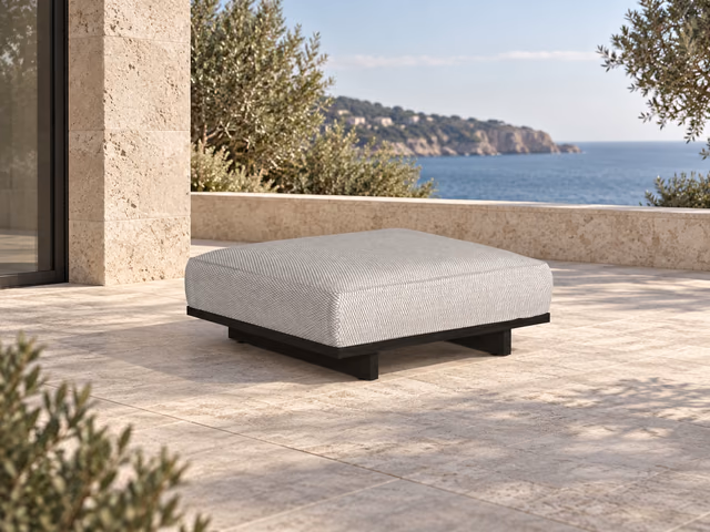 Argo//Wood Ottoman by Talenti
