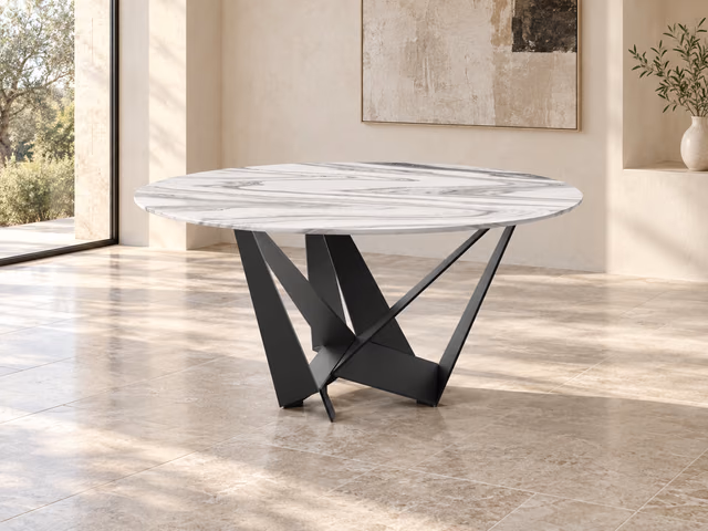 Skorpio Marble Round Dining Table by Cattelan Italia