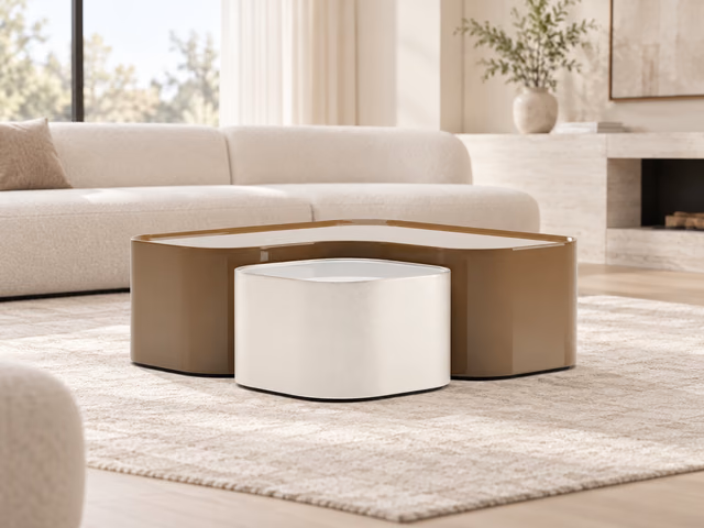 Bloc Bunching Cocktail Table by Caracole