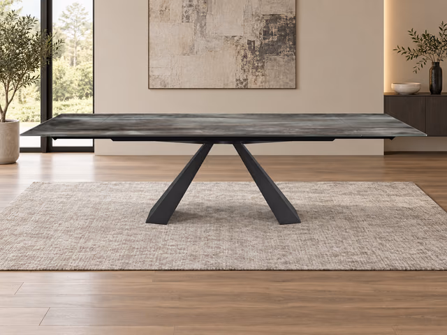 Eliot Crystalart Drive Extendable Dining Table by Cattelan Italia