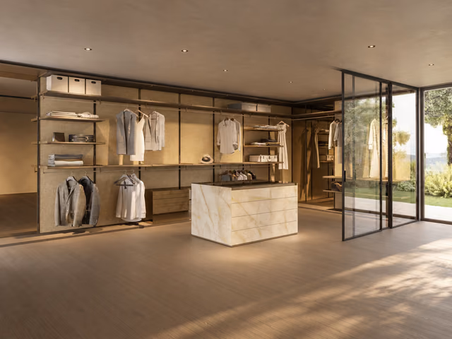 Wally Open Walk-In Closet Wardrobe by Reflex