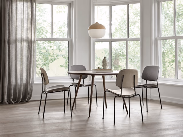 Compound Dining Chair — Coffee Waste Dark by Mater