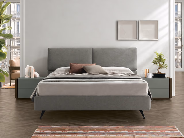 Set Upholstered Bed by Tomasella