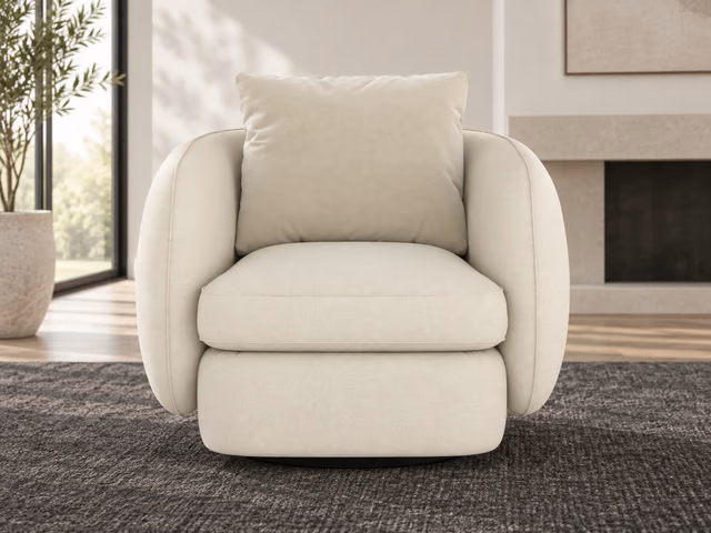 Lumi Swivel Chair by Caracole