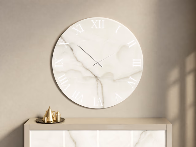 Titanium Specchio Mirror Clock by Reflex