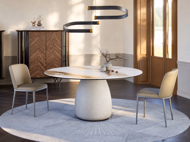 Botero Keramik Round Dining Table by Cattelan Italia