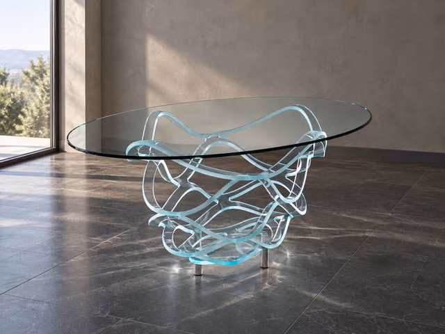 Neolitico 72 Vetro Dining Table by Reflex
