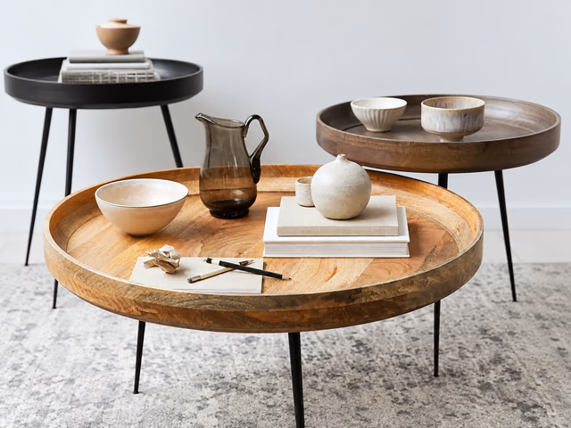Bowl Table — Natural, L by Mater