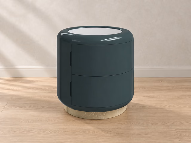 Gelee Monolith Round Accent Table by Caracole