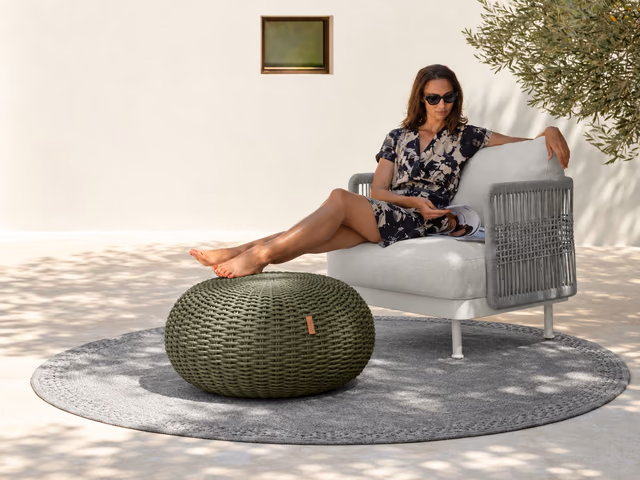 Slam//Rope Ottoman by Talenti