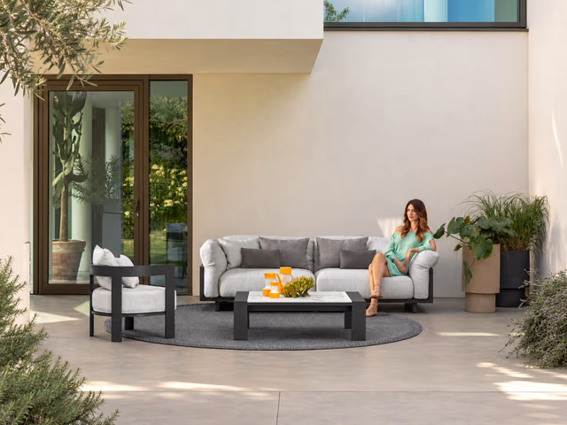 Argo//Alu 100 × 95 Coffee Table by Talenti