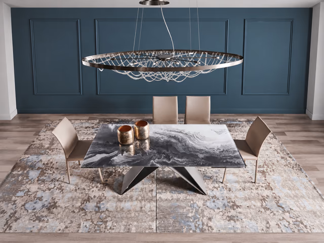 Premier Crystalart Drive Extendable Dining Table by Cattelan Italia