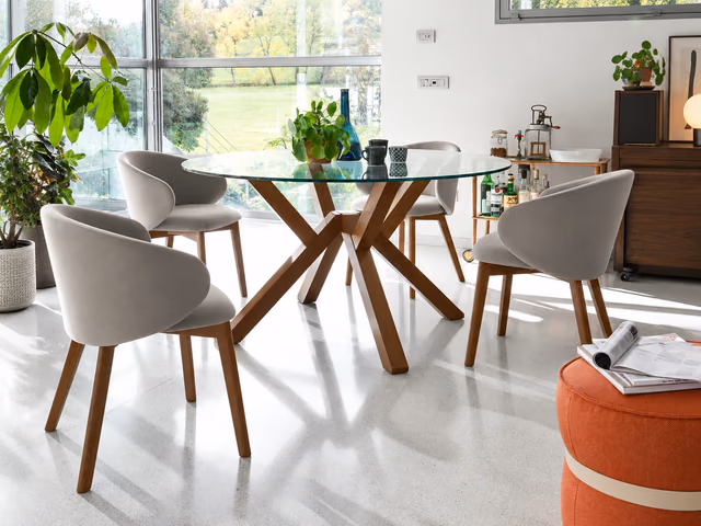 Mikado Dining Table, Round by Connubia