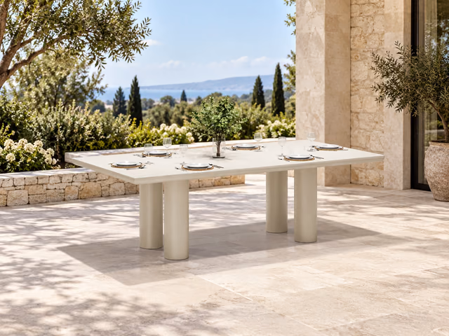 Gum/Mel Dining Table by Vondom