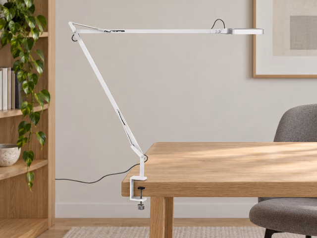 Kelvin LED Clamp Lamp, White by Flos